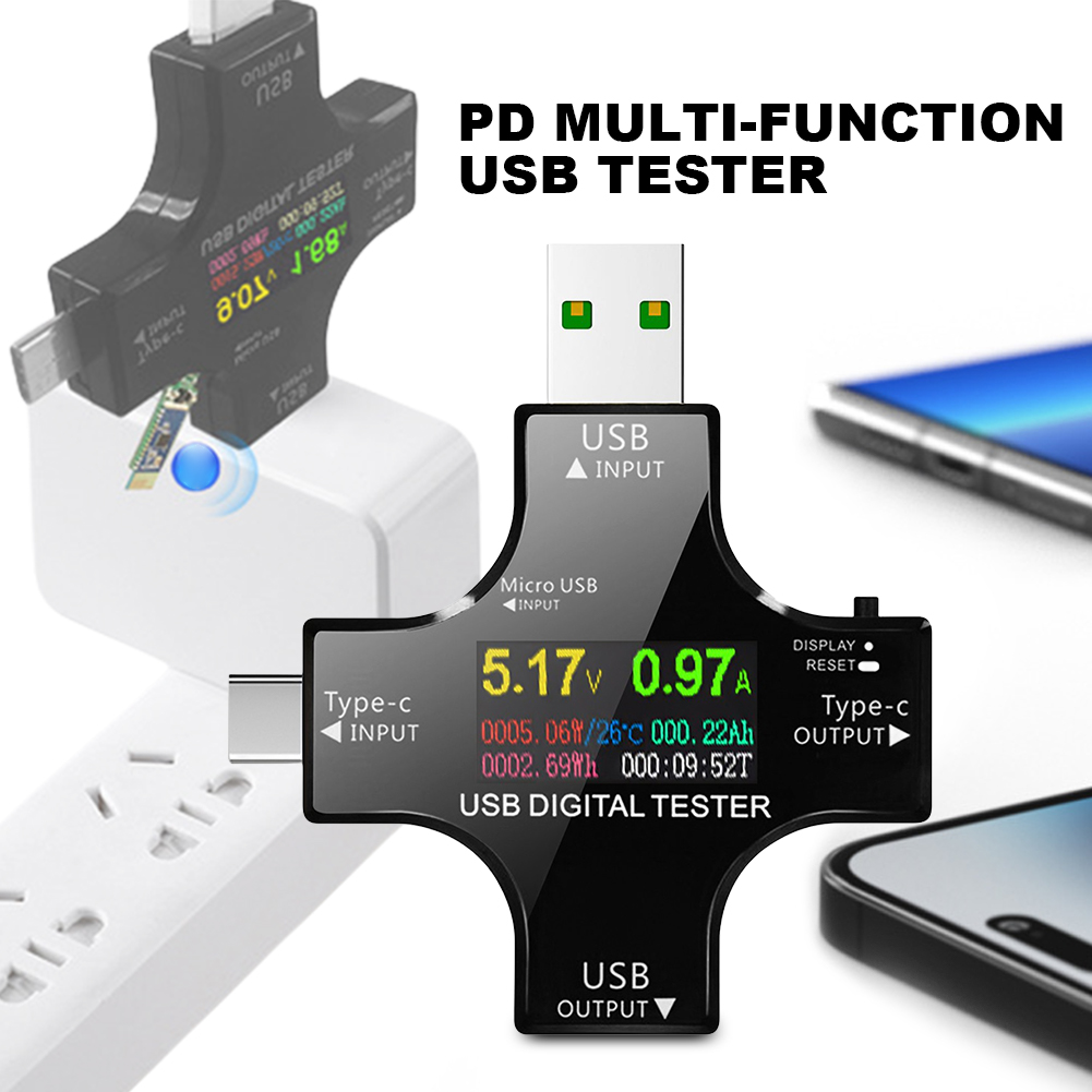 Logic Analyzer Usb - USB Tester tipe-c PD Color Digital