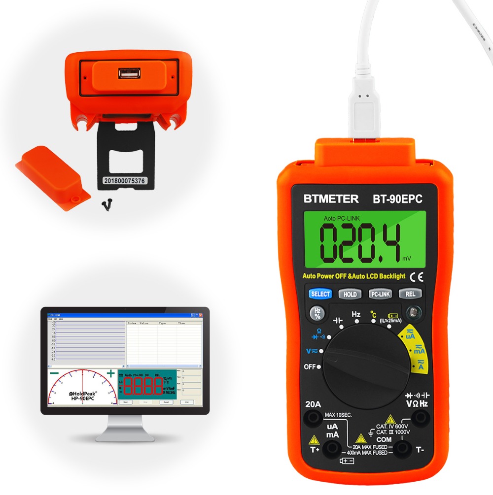 Logic Analyzer Usb - Multimeter Digital BT-90EPC rentang otomatis 4000