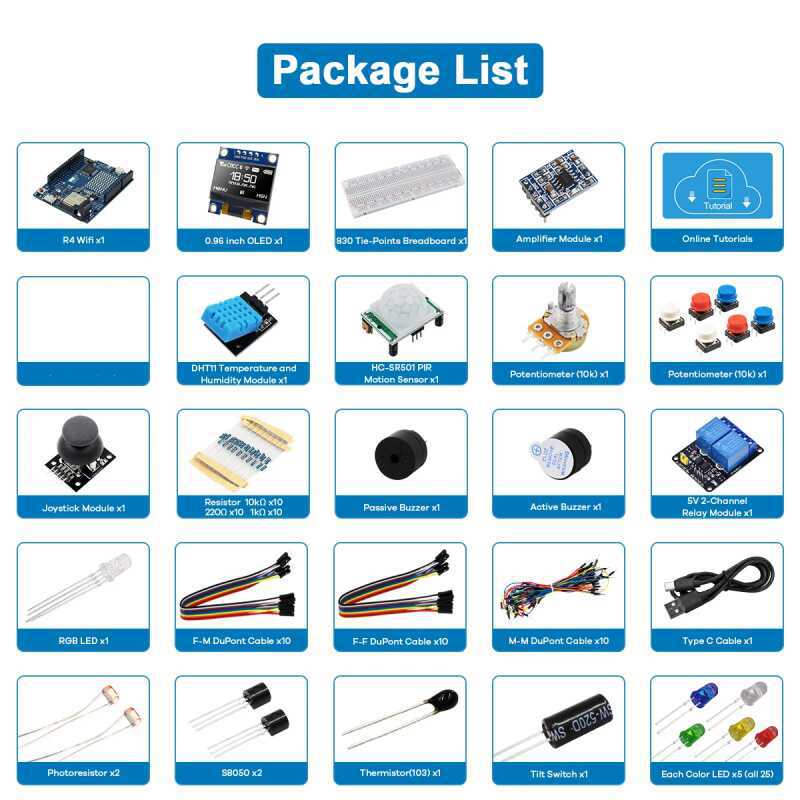 Kit Pemula Pengembangan UNO R4 - Diy Electronics Learning Kit ulasan dan harga